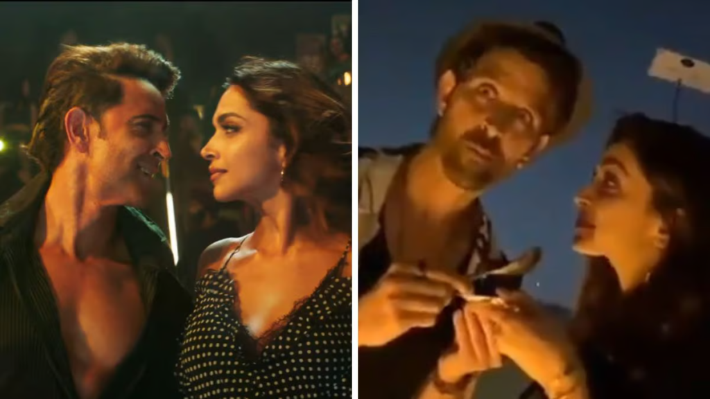 "Experience the magic as Hrithik Roshan and Deepika Padukone showcase their incredible camaraderie, singing 'Bekaar Dil' in a heartwarming behind-the-scenes video. Fans are absolutely enchanted by their infectious chemistry!"