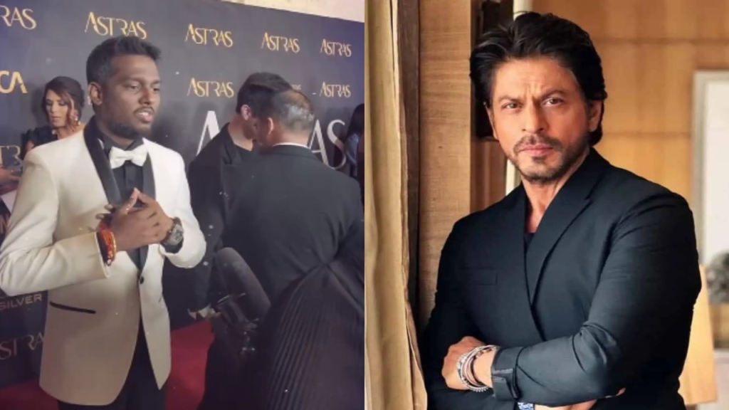"Director Atlee takes us behind the curtain at the ASTRA Awards, expressing heartfelt thanks to Bollywood icons Shah Rukh Khan and Gauri Khan for their impactful presence. Dive into the exclusive moments of the star-studded event."