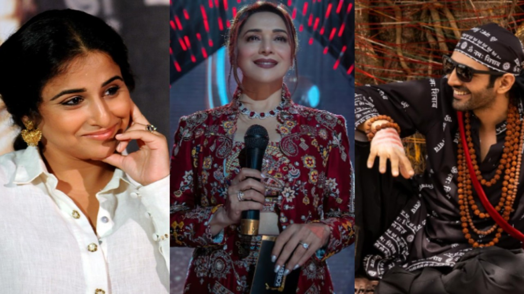 "Is Madhuri Dixit making a surprise appearance in Bhool Bhulaiyaa 3 alongside Vidya Balan and Kartik Aaryan? Dive into the latest Bollywood speculations as fans eagerly anticipate star-studded revelations in the upcoming film."
