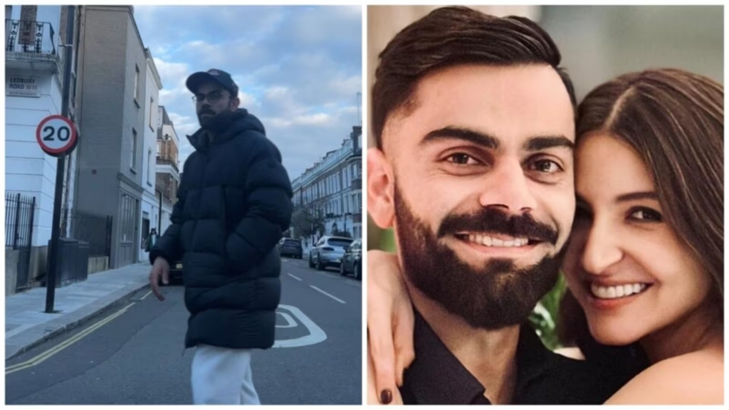 "Witness Virat Kohli's presence in London as Anushka Sharma joyously announces the arrival of their son, Akaay. Delve into the couple's post-delivery moments and catch the latest updates on this heartwarming chapter."