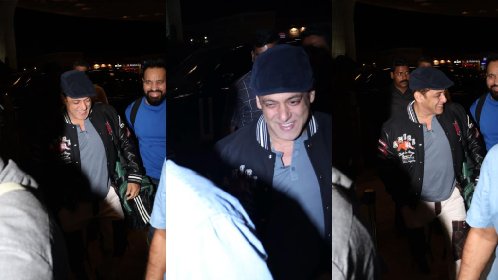 Delve into the glamour of Bollywood as Salman Khan graces the airport in a vintage avatar, exuding charisma with an infectious smile. Discover the perfect blend of timeless style and contemporary allure.