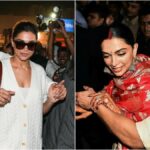 "Delve into the endearing moments of Ranveer Singh shielding Deepika Padukone, drawing parallels from their post-wedding return from Italy to the present journey into parenthood. A captivating tale of love and protection."