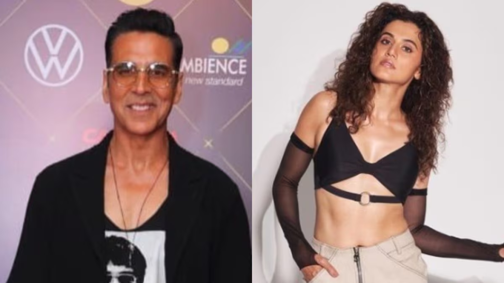  Akshay Kumar and Taapsee Pannu celebrate the wrap of 'Khel Khel Mein', a comedy flick helmed by Mudassar Aziz, promising entertainment galore.