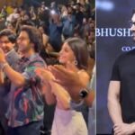 Witness the magic as Aamir Khan, Rajkummar Rao, and Alaya F steal the show with their energetic dance moves at the launch event of Srikanth's latest song, set to the iconic tune of "Papa Kehte Hain."