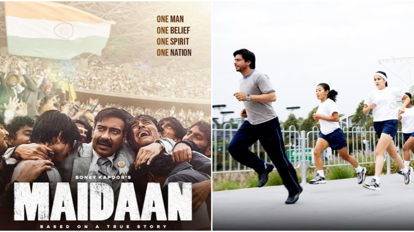 Director Amit Sharma firmly rejects comparisons between Ajay Devgn's Maidaan and Shah Rukh Khan's Chak De India, emphasizing the uniqueness of each film's narrative and thematic elements.

