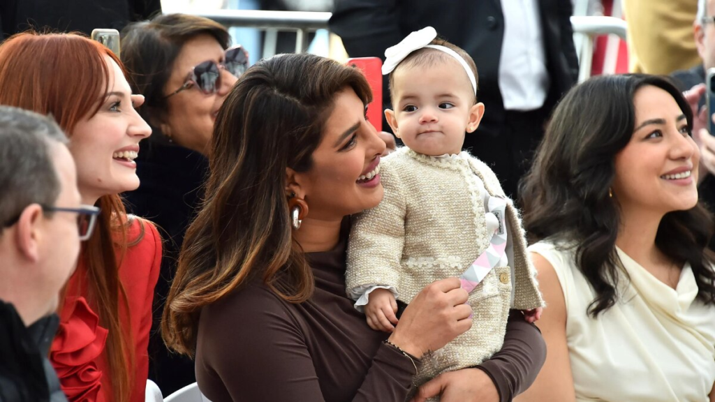 "In a candid snapshot, Priyanka Chopra and her daughter Malti share a delightful moment, echoing the joys of family life. The picture-perfect scene is a testament to their bond and warmth. Catch a glimpse of their precious moment that's captivating hearts worldwide."