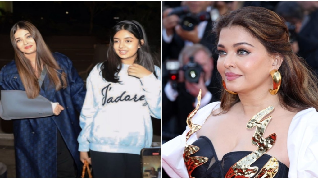 At Cannes 2024, Aishwarya Rai Bachchan's timeless elegance once again graced the red carpet, while her daughter Aaradhya Bachchan stole hearts with her casual chic attire, marking a memorable moment for the mother-daughter duo.


