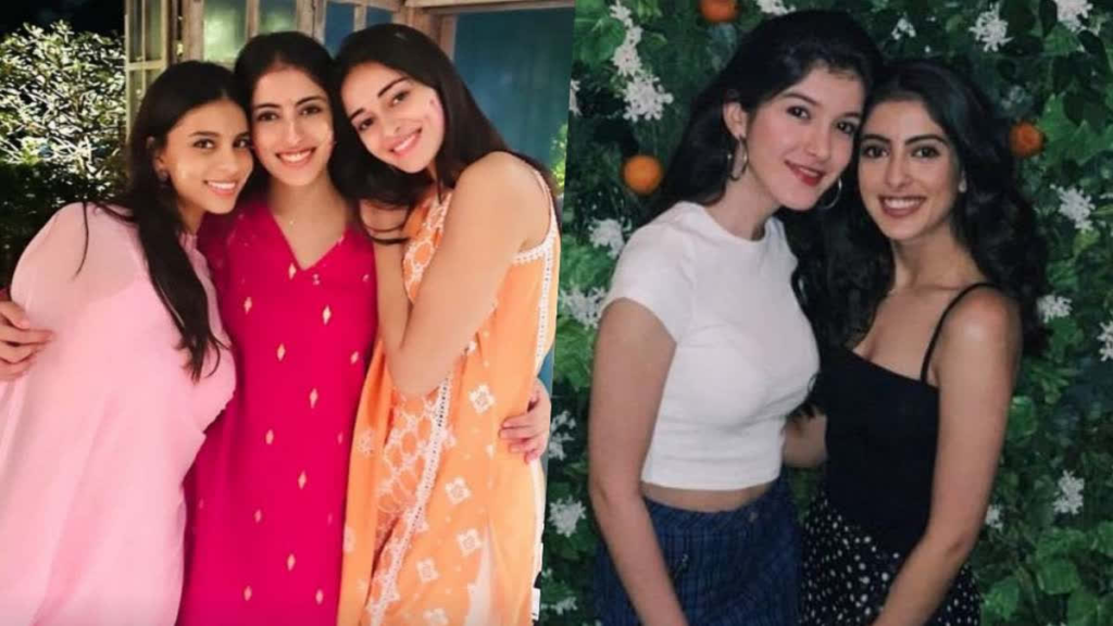 Ananya Panday and Navya Naveli Nanda took to social media to express their affection for Suhana Khan on her special day, highlighting the unique bond they share.