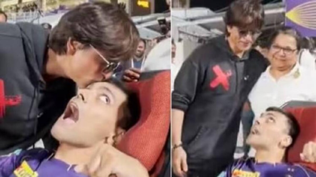 Bollywood superstar Shah Rukh Khan recently warmed hearts at an IPL match in Kolkata by sharing a touching moment with a specially-abled fan. Greeting the fan with a warm smile, a kiss on the forehead, and heartfelt words, SRK demonstrated his deep connection with his supporters. This memorable interaction, occurring shortly before his hospital admission, reaffirms why he is adored as the true "King of Bollywood."






