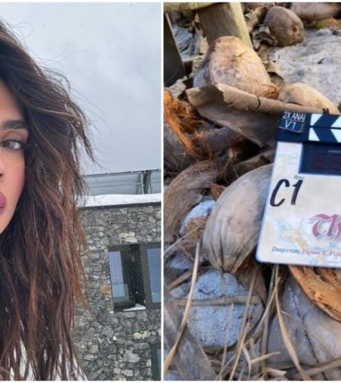 Priyanka Chopra, while filming her latest project "The Bluff" in Australia, proudly displayed her Indian roots by sharing a picture of her script adorned with the sacred "Om" symbol. This gesture highlights her deep connection to her heritage and cultural identity, even while working abroad.
