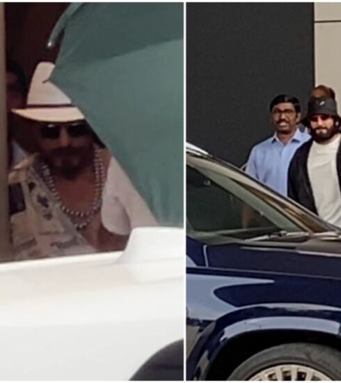 Witness the glamorous return of Shah Rukh Khan and family to Mumbai, with Ranveer Singh's magnetic presence turning heads. Get the inside scoop on this star-studded affair!