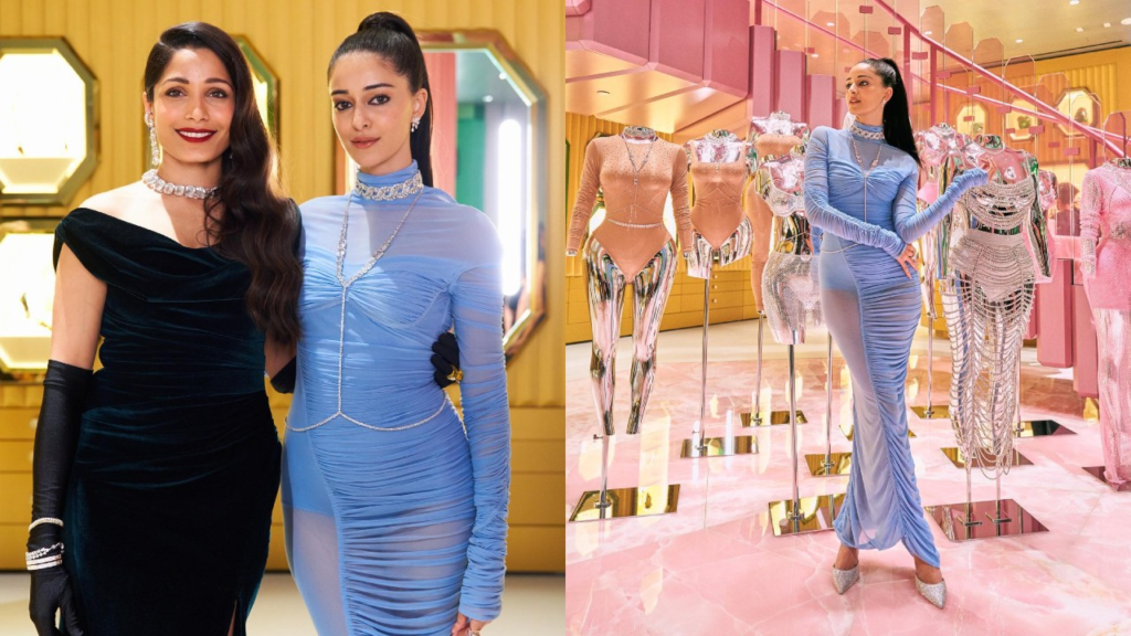 Dive into the glamorous world of Suhana Khan and Ananya Panday as they steal the spotlight with their chic bodycon outfits at a recent party, joined by Ibrahim Ali Khan, Vedang Raina, and more.