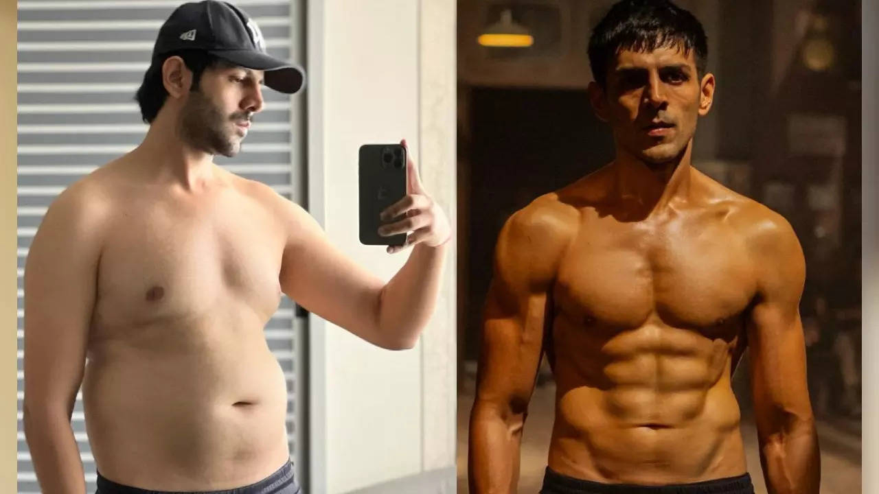 Explore Kartik Aaryan's inspiring fitness journey, from struggling with weight to achieving peak physical form for his role in 'Chandu Champion'.