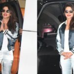 Priyanka Chopra bid farewell with a namaste to photographers after attending Anant Ambani and Radhika Merchant's wedding. Check out the candid snapshots of her departure!