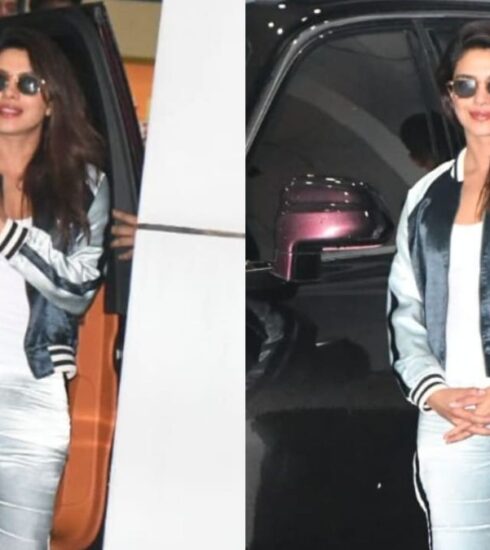 Priyanka Chopra bid farewell with a namaste to photographers after attending Anant Ambani and Radhika Merchant's wedding. Check out the candid snapshots of her departure!