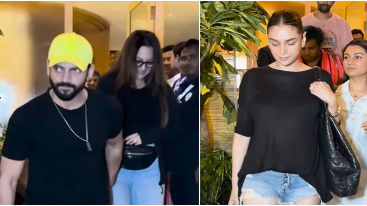 Sonakshi Sinha and Zaheer Iqbal marked their one-month wedding anniversary with a charming dinner date, accompanied by friend Aditi Rao Hydari. The couple's celebration was both intimate and elegant, highlighting their joy and shared moments.