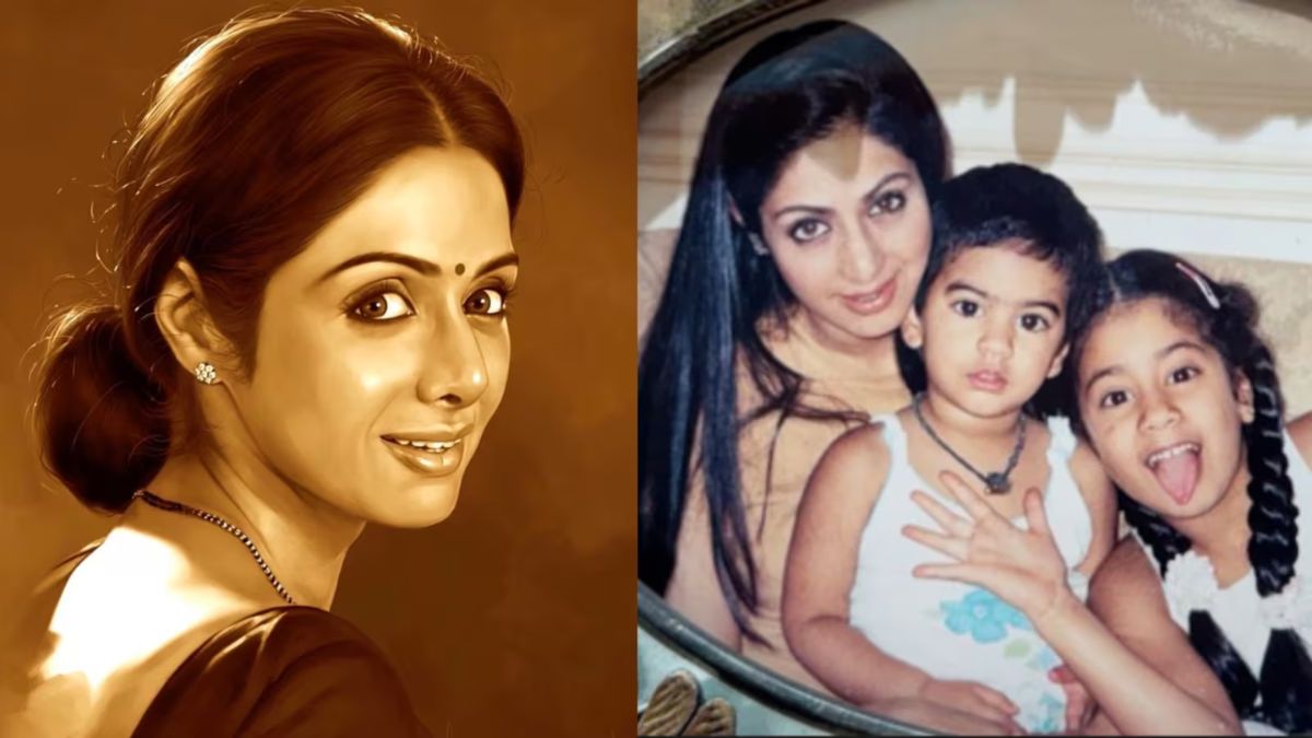 On Sridevi's birth anniversary, Khushi Kapoor shares a nostalgic childhood photo with her late mother and sister Janhvi Kapoor, expressing deep affection and loss.