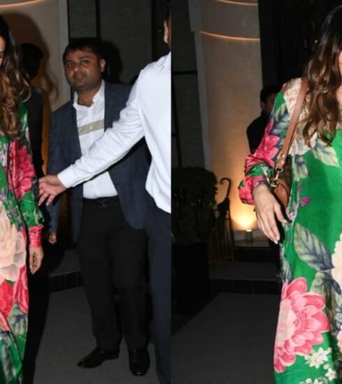 Mom-to-be Deepika Padukone stuns in a floral Sabyasachi kurta set, paired with a Louis Vuitton bag worth Rs 3,25,000, adding elegance to her maternity style.