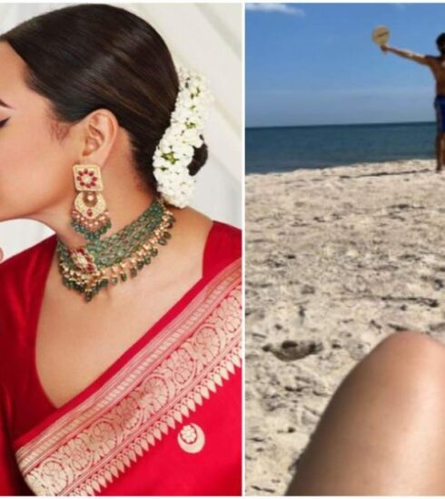 "Bollywood actress Sonakshi Sinha gives fans a glimpse of her beach vacation with husband Zaheer Iqbal. Check out the exclusive sneak peek of their serene getaway."