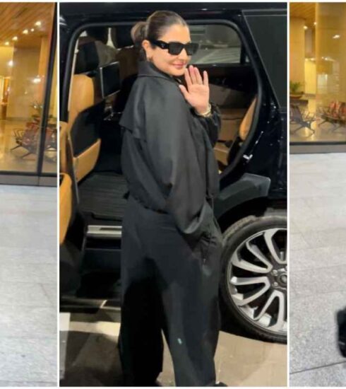 Anushka Sharma makes a striking return to India, exuding boss lady vibes in an all-black ensemble. Her husband Virat Kohli and kids Vamika and Akaay were absent, making her solo appearance even more notable. Watch her confident look and style statement!