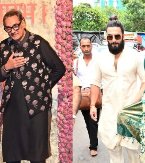 "Ranveer Singh, celebrating fatherhood, was spotted striking a pose alongside Vijender Singh and Anant Ambani at a recent event. The inside pictures capture the fun and camaraderie shared at the high-profile gathering."