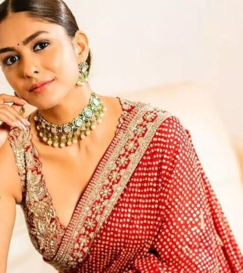 Mrunal Thakur is channeling desi diva vibes in two exquisite sharara sets, perfect for the wedding season. These stunning outfits are a must-see for brides and guests alike.