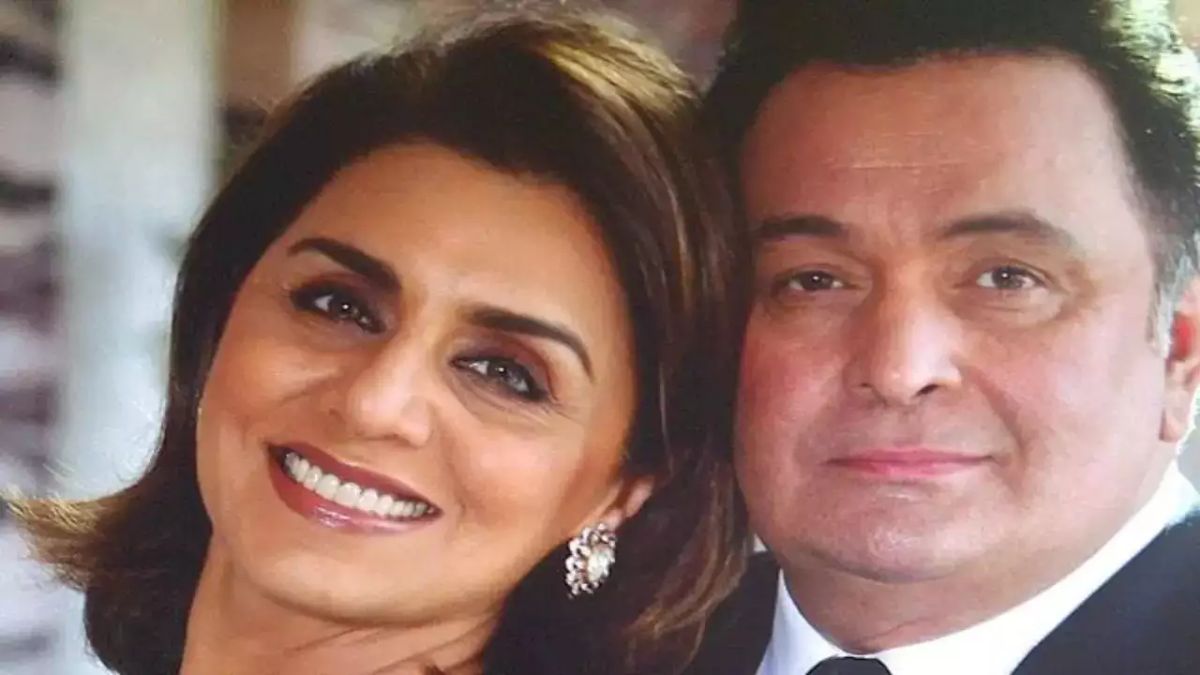 Neetu Kapoor shares a heartfelt moment remembering her late husband, Rishi Kapoor, during Raj Kapoor's birth anniversary celebration, with a touching photo featuring Alia Bhatt and Riddhima Kapoor.