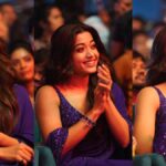 Rashmika Mandanna turned heads at the Pushpa 2 event with a breathtaking ink blue saree customized just for the occasion. The stunning outfit made her a vision of elegance, capturing the essence of her iconic role.