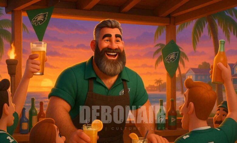 Jason Kelce celebrity bartending event