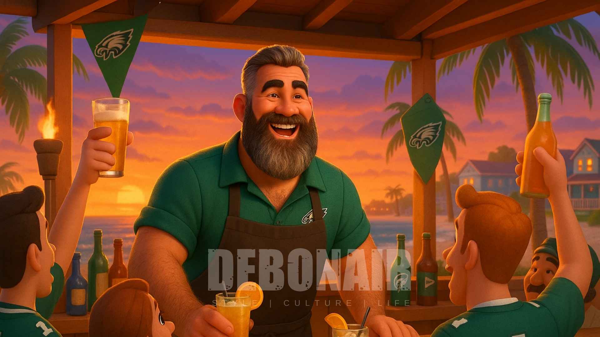 Jason Kelce celebrity bartending event