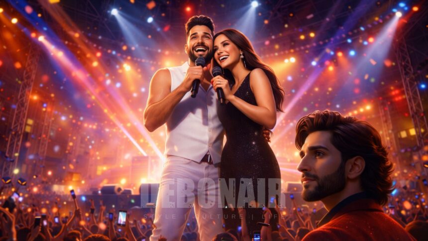 AP Dhillon Tara Sutaria concert